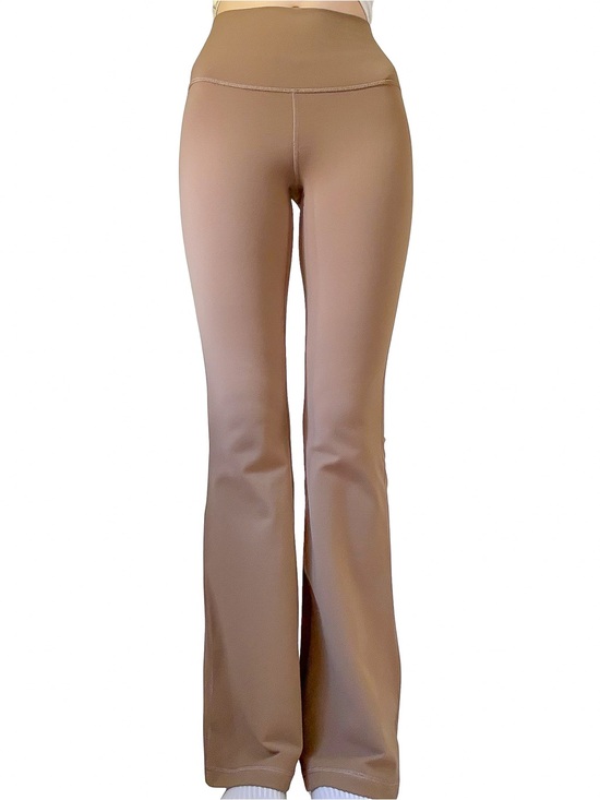 TNA Pants - LULULEMON TNA High Waist Leggings Flared Olive Brown Size XS EUC